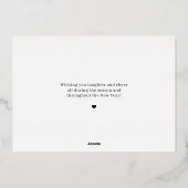 Bubble Cheer Folie Holiday Card-kerstkaart Folie Feestdagenkaart (Achterkant)