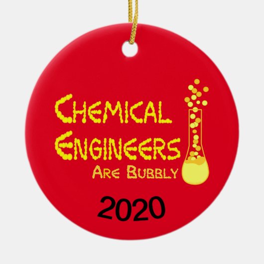 Bubble Chemical Engineers Keramisch Ornament (Voorkant)