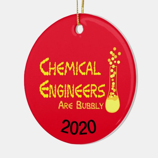 Bubble Chemical Engineers Keramisch Ornament (Links)