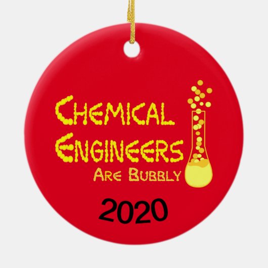 Bubble Chemical Engineers Keramisch Ornament (Achterkant)