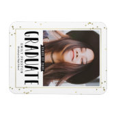 Bubble Chic Afstuderen Announouncement Magnet Magneet (Horizontaal)