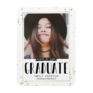 Bubble Chic Afstuderen Announouncement Magnet Magneet