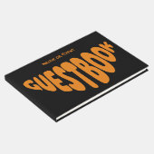 Bubble Chubby Retro Sinaasappel Aangepast Gastenboek (Hoek)