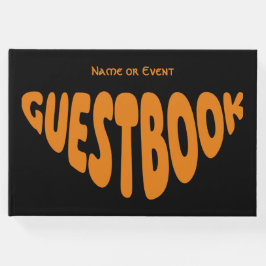 Bubble Chubby Retro Sinaasappel Aangepast Gastenboek