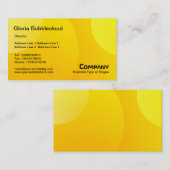 Bubble Cloud - Gele schaduwen Visitekaartje (Voorkant / Achterkant)