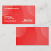 Bubble Cloud - Shades of Red Visitekaartje (Voorkant / Achterkant)