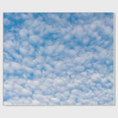 Bubble Clouds in Blue Sky Natuur Foto Mammatus Cadeaupapier (Vlak)