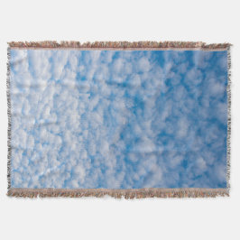 Bubble Clouds in Blue Sky Natuur Foto Mammatus Deken