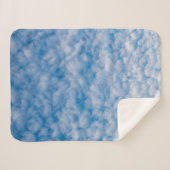 Bubble Clouds in Blue Sky Natuur Foto Mammatus Sherpa Deken (Voorkant (horizontaal))