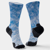 Bubble Clouds in Blue Sky Natuur Foto Mammatus Sokken (Gebogen)