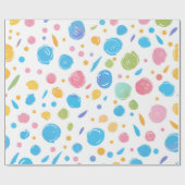 Bubble Confetti Cadeaupapier (Vlak)
