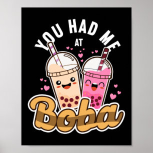 Bubble dat je me had in Boba Tea Poster