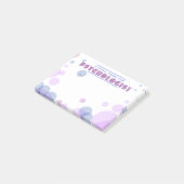 Bubble Design Post-it Notes van psycholoog (Schuin)