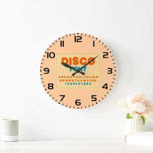 Bubble Disco Alfabet Lettertype Vet  letters Grote Klok