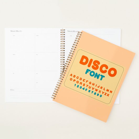 Bubble Disco Alfabet Lettertype Vet  letters Planner