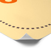 Bubble Disco Alfabet Lettertype Vet letters Poster (Hoek)