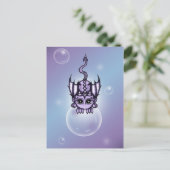 Bubble Dragon Briefkaart (Staand voorkant)