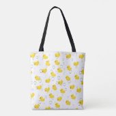 Bubble & Duck Canvas tas | Grappige zeep en loofah (Achterkant)