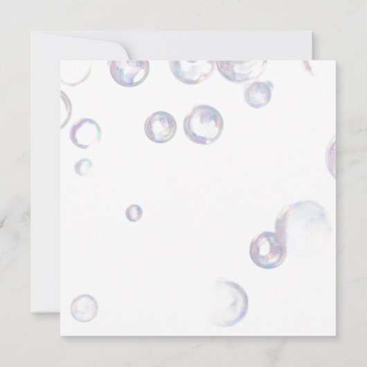 bubble-eenhoorn kaart (Achterkant)