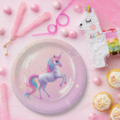 bubble-eenhoorn papieren bordje (Feest)