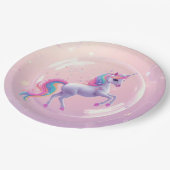 bubble-eenhoorn papieren bordje (Gekanteld)