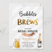 Bubble en brei-bridal doucheuitnodiging kaart (Voorkant)