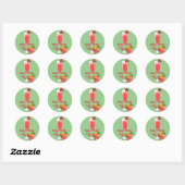 Bubble en brunch baby shower cupcake toppers ronde sticker (Vel)