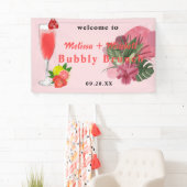 Bubble en brunch mimosa champagne welkom spandoek (Insitu)