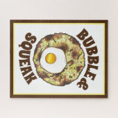 Bubble en Squeak Brunch UK British Food Cuisine Legpuzzel (Horizontaal)