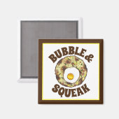 Bubble en Squeak Brunch UK British Food Cuisine Magneet (Voorkant / Achterkant)