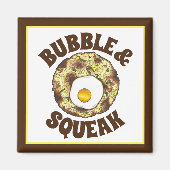 Bubble en Squeak Brunch UK British Food Cuisine Magneet (Voorkant)