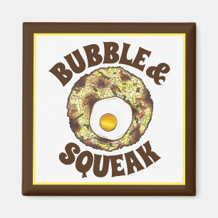 Bubble en Squeak Brunch UK British Food Cuisine Magneet