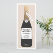 Bubble Engagement Party nodigt uit Kaart (Staand voorkant)