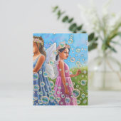 Bubble Fairies Briefkaart (Staand voorkant)