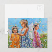 Bubble Fairies Briefkaart (Voorkant / Achterkant)