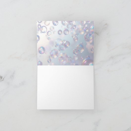 Bubble Fairy Bedankkaart (Binnen)