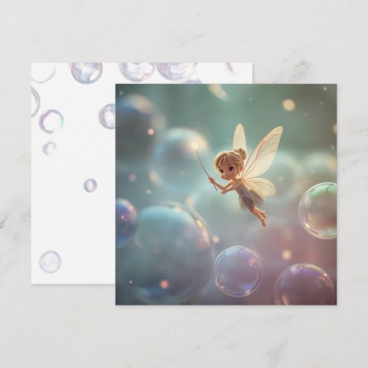Bubble Fairy Kaart (Voorkant / Achterkant)