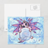 Bubble Fairy Kitten Fantasy Cat Art Briefkaart (Voorkant / Achterkant)
