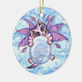 Bubble Fairy Kitten Fantasy Cat Art Ornament (Links)