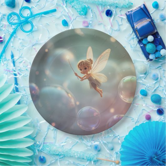 Bubble Fairy Papieren Bordje (Feest)