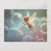 Bubble Fairy Uitnodiging Briefkaart (Voorkant)