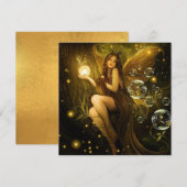 Bubble Fantasy Fairy Kaart (Voorkant / Achterkant)