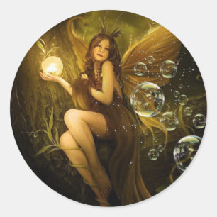 Bubble Fantasy Fairy Ronde Sticker