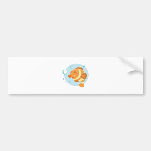 Bubble Fish Bumpersticker (Voorkant)
