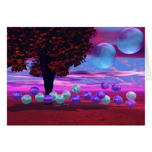 Bubble Garden - Roos en Azure Wisdom (Voorkant Horizontaal)