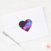 Bubble Garden - Roos en Azure Wisdom Hart Sticker (Envelop)