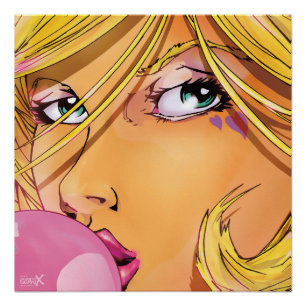 Bubble Girl - Cut Perfect Poster