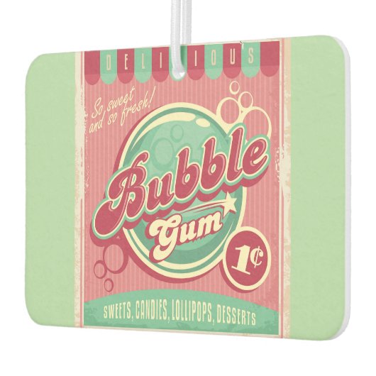 Bubble gom autowrakken luchtverfrisser (Links)