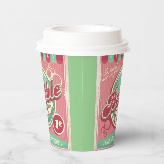 Bubble-gom Papieren Bekers (Rechts)