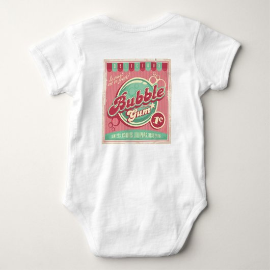 Bubble Gum Baby Bodysuit (Achterkant)